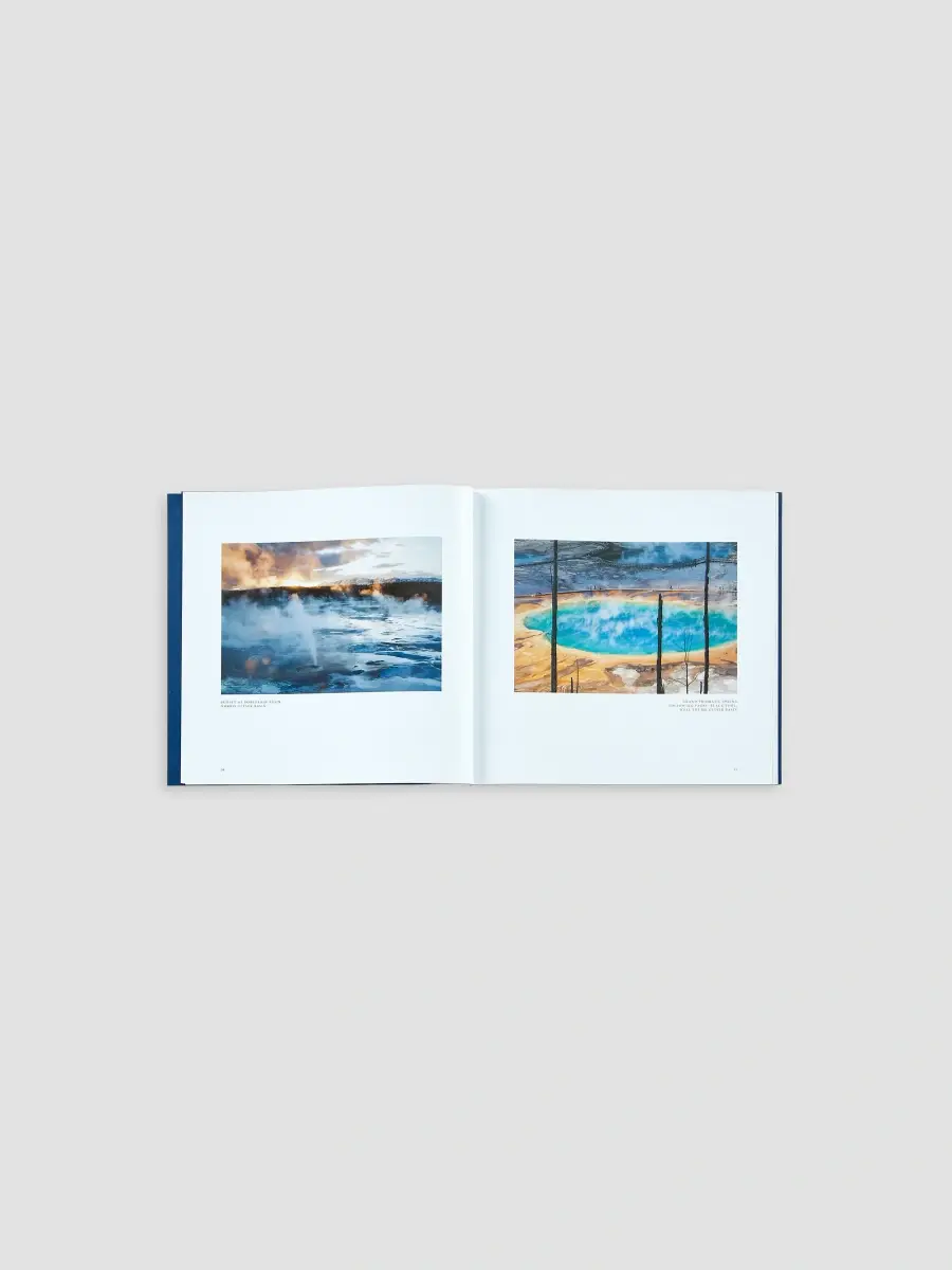Graphic Image "Yellowstone: A Land Of Wild & Wonder" Leather-Bound Hardcover Book | Thumbnail 7