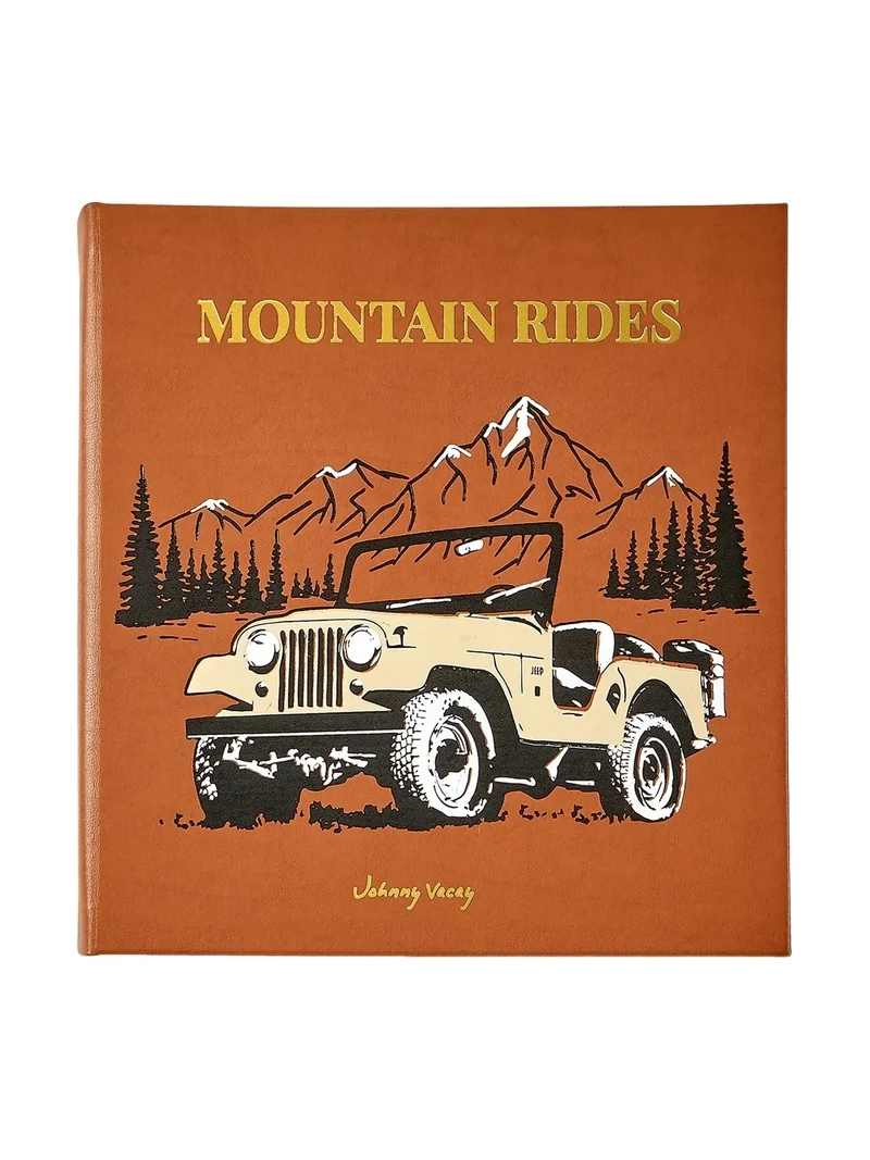 Graphic Image "Mountain Rides" Leather-Bound Hardcover Book