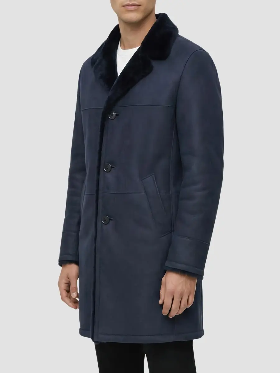 Gorski Men's Embossed Merino Shearling Lamb Stroller Coat | Thumbnail 4 Gorski Men's Embossed Merino Shearling Lamb Stroller Coat | Thumbnail 4