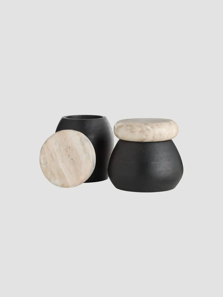 Arteriors Noelle Mango Wood & Marble Containers | Thumbnail 2 Arteriors Noelle Mango Wood & Marble Containers | Thumbnail 2