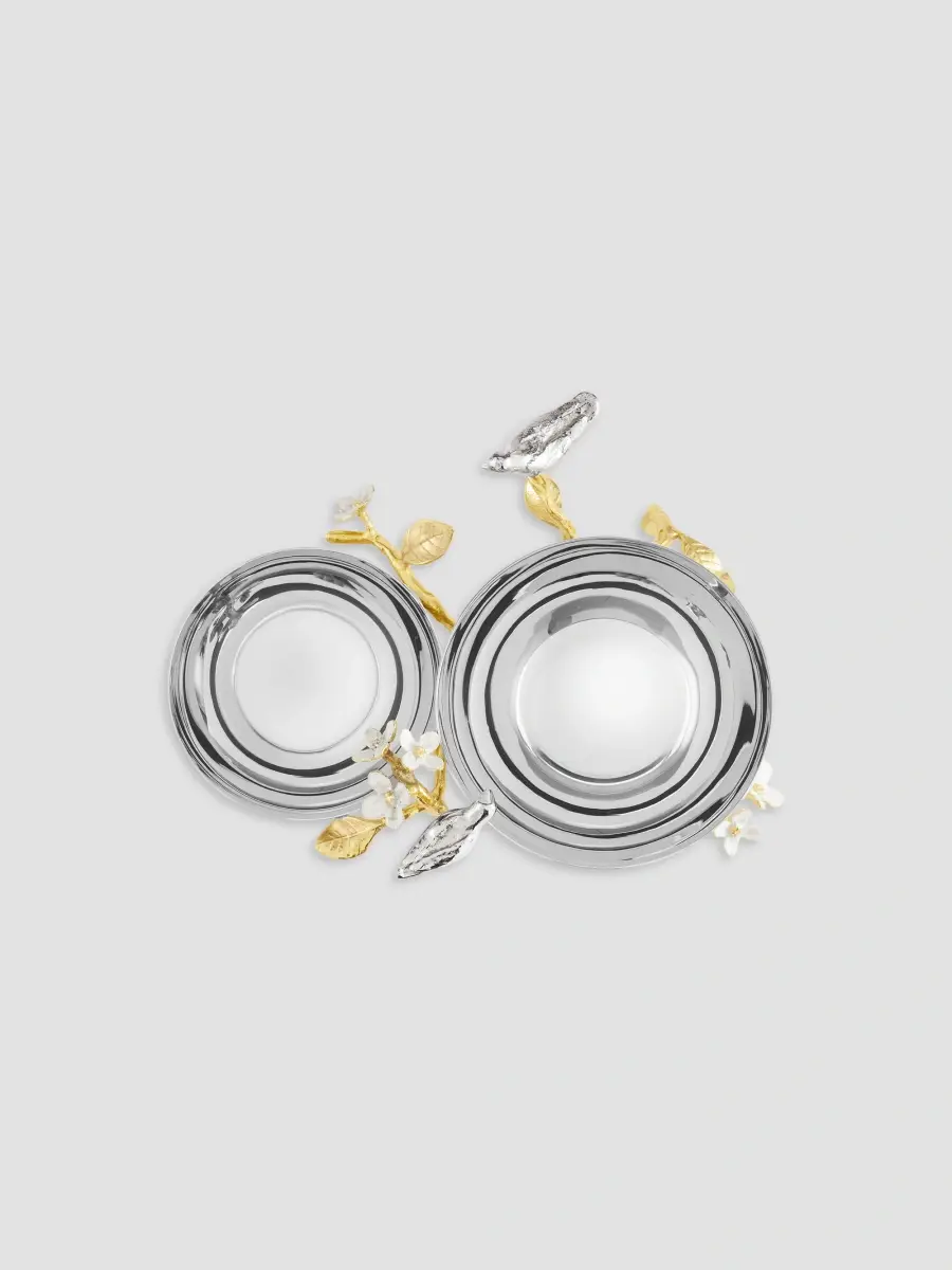 Michael Aram Lovebirds Silver & Gold Double Dish | Thumbnail 5 Michael Aram Lovebirds Silver & Gold Double Dish | Thumbnail 5