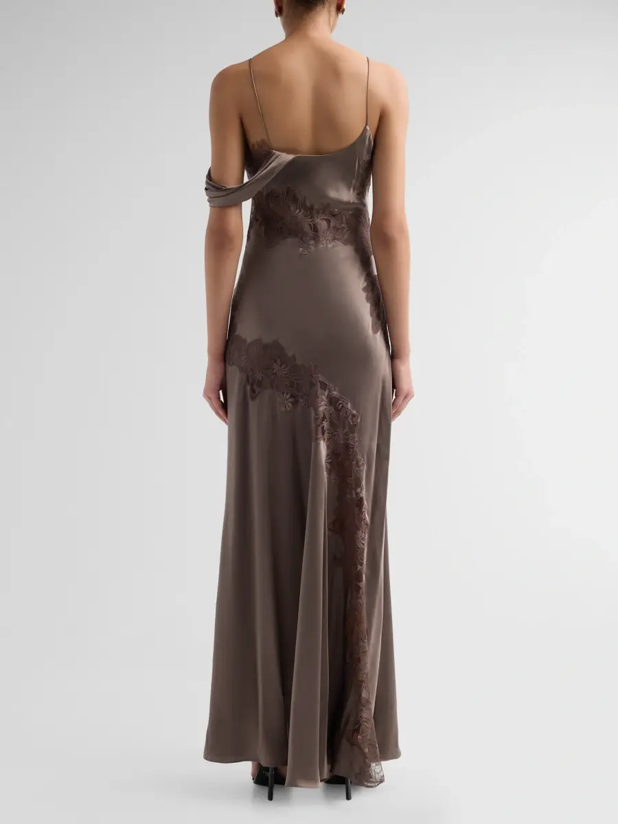 Amur Women's Reese Cascade Lace Gown | Thumbnail 3 Amur Women's Reese Cascade Lace Gown | Thumbnail 3