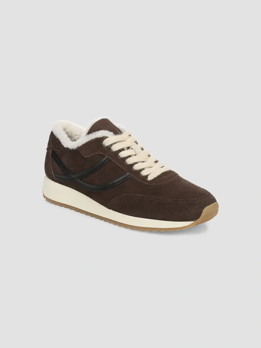 Vince Women's Santa Monica Shearling & Suede Low-Top Sneakers | Thumbnail 2 Vince Women's Santa Monica Shearling & Suede Low-Top Sneakers | Thumbnail 2