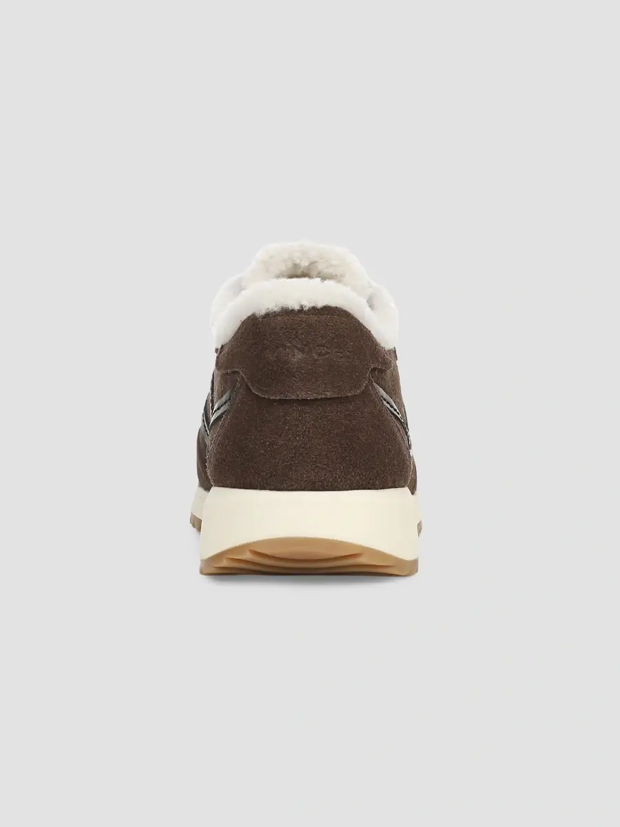 Vince Women's Santa Monica Shearling & Suede Low-Top Sneakers | Thumbnail 3 Vince Women's Santa Monica Shearling & Suede Low-Top Sneakers | Thumbnail 3