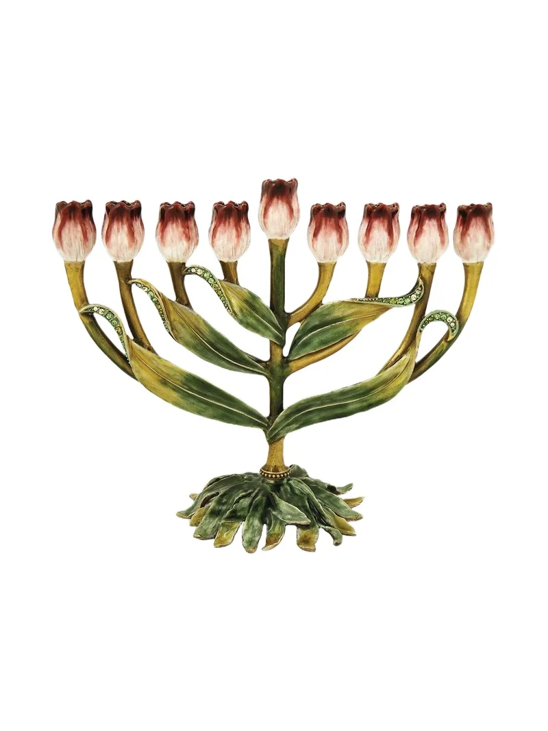 Tizo Jeweled Tulip Menorah