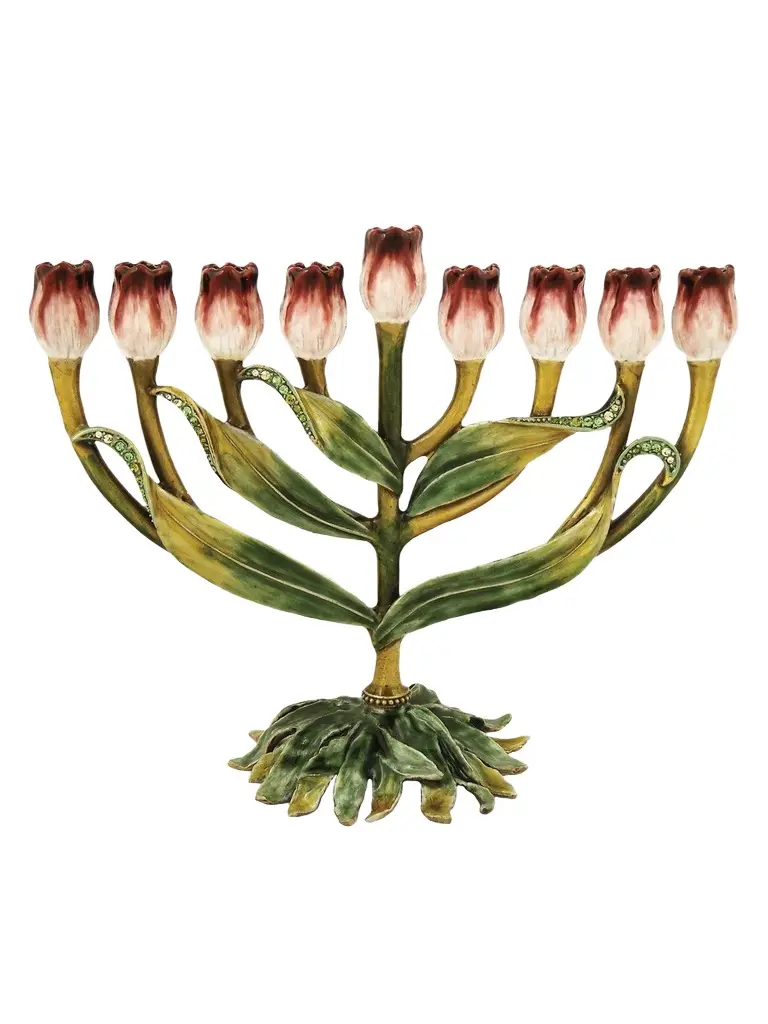 Jeweled Tulip Menorah Jeweled Tulip Menorah