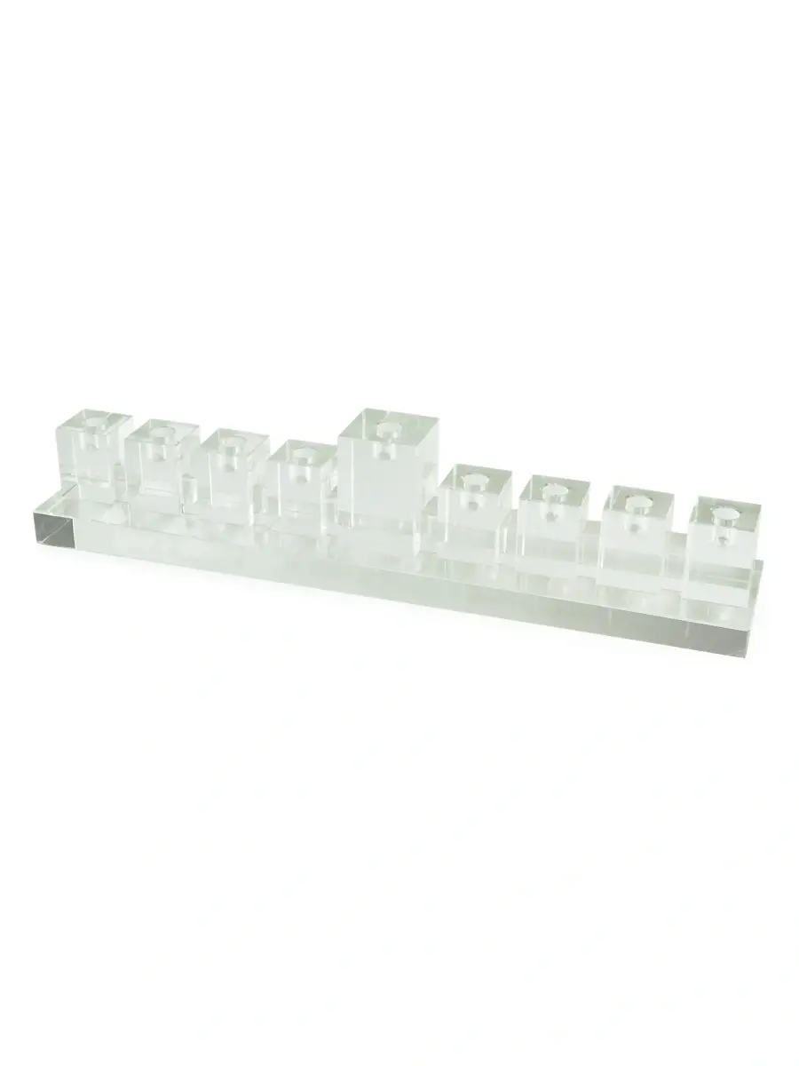 Clear Crystal Menorah Clear Crystal Menorah