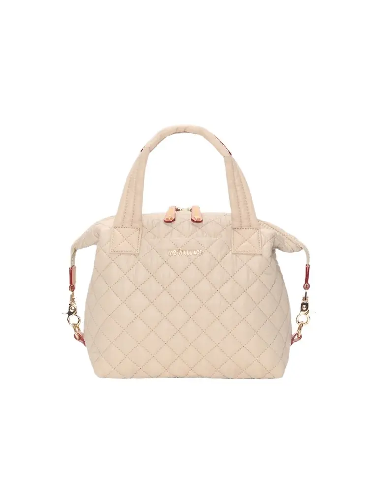 MZ Wallace Women's Sutton Deluxe Small Quilted Top Handle Bag