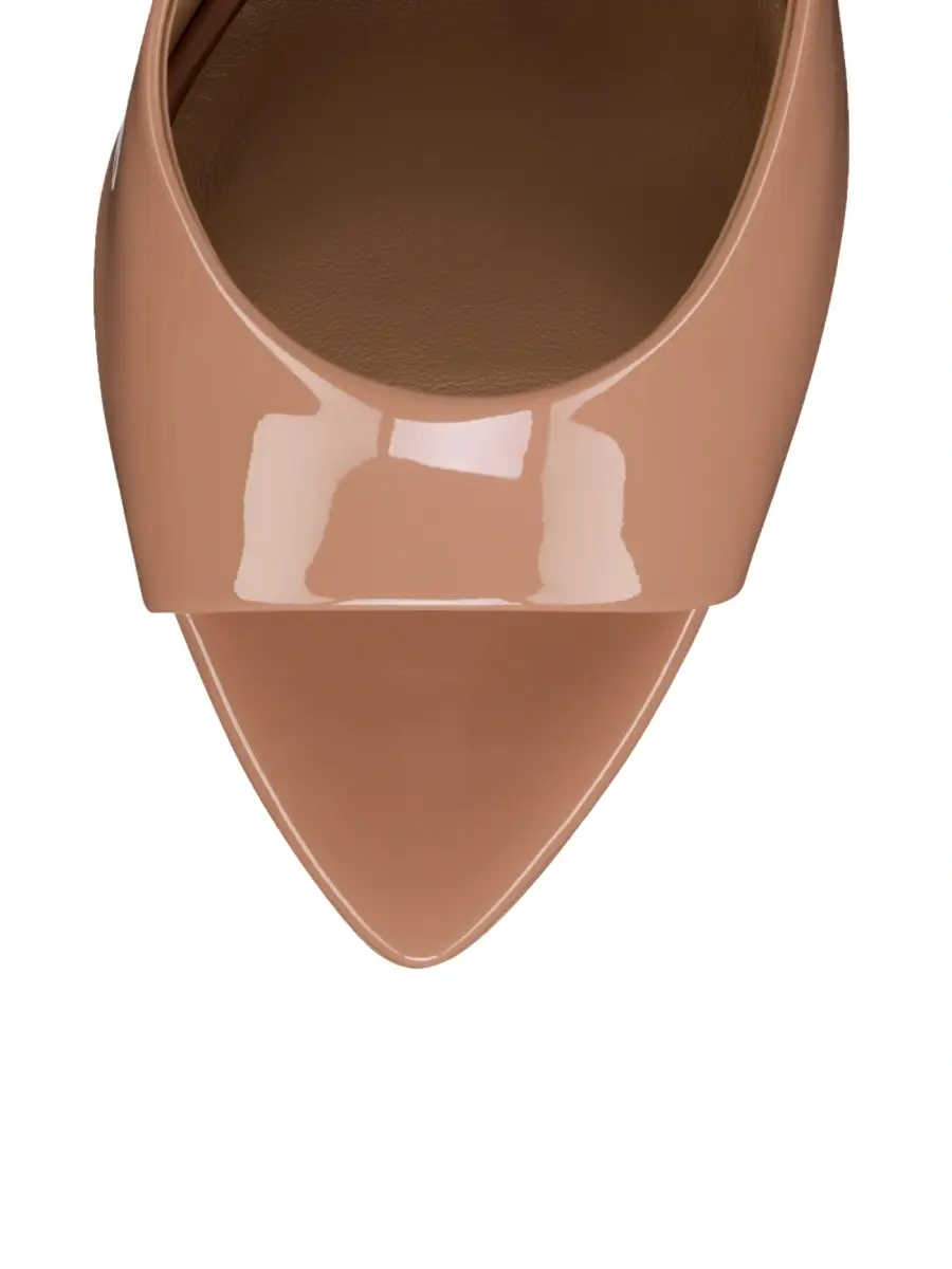 Christian Louboutin Women's Miss Z 100MM Patent Leather Mule Sandals | Thumbnail 4 Christian Louboutin Women's Miss Z 100MM Patent Leather Mule Sandals | Thumbnail 4