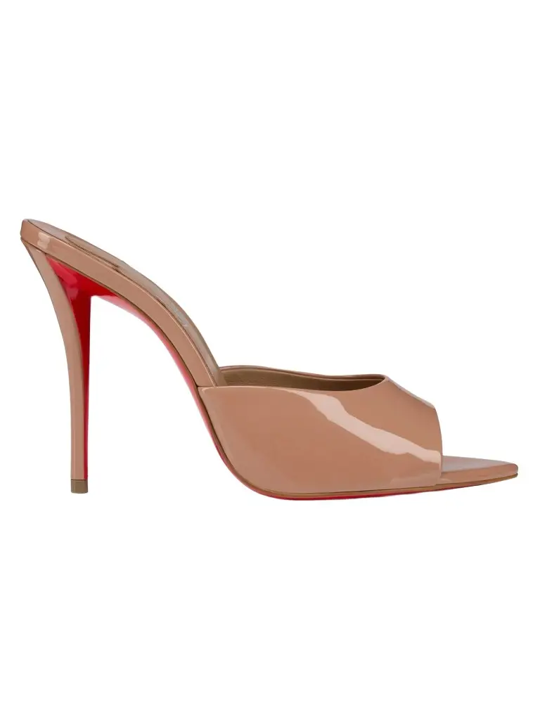 Women's Miss Z 100MM Patent Leather Mule Sandals Women's Miss Z 100MM Patent Leather Mule Sandals