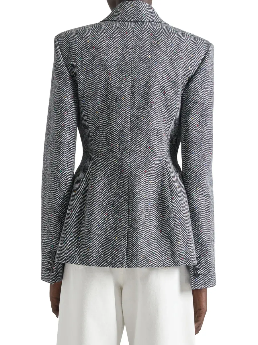 Givenchy Women's Jacket in Cotton Herringbone | Thumbnail 3 Givenchy Women's Jacket in Cotton Herringbone | Thumbnail 3