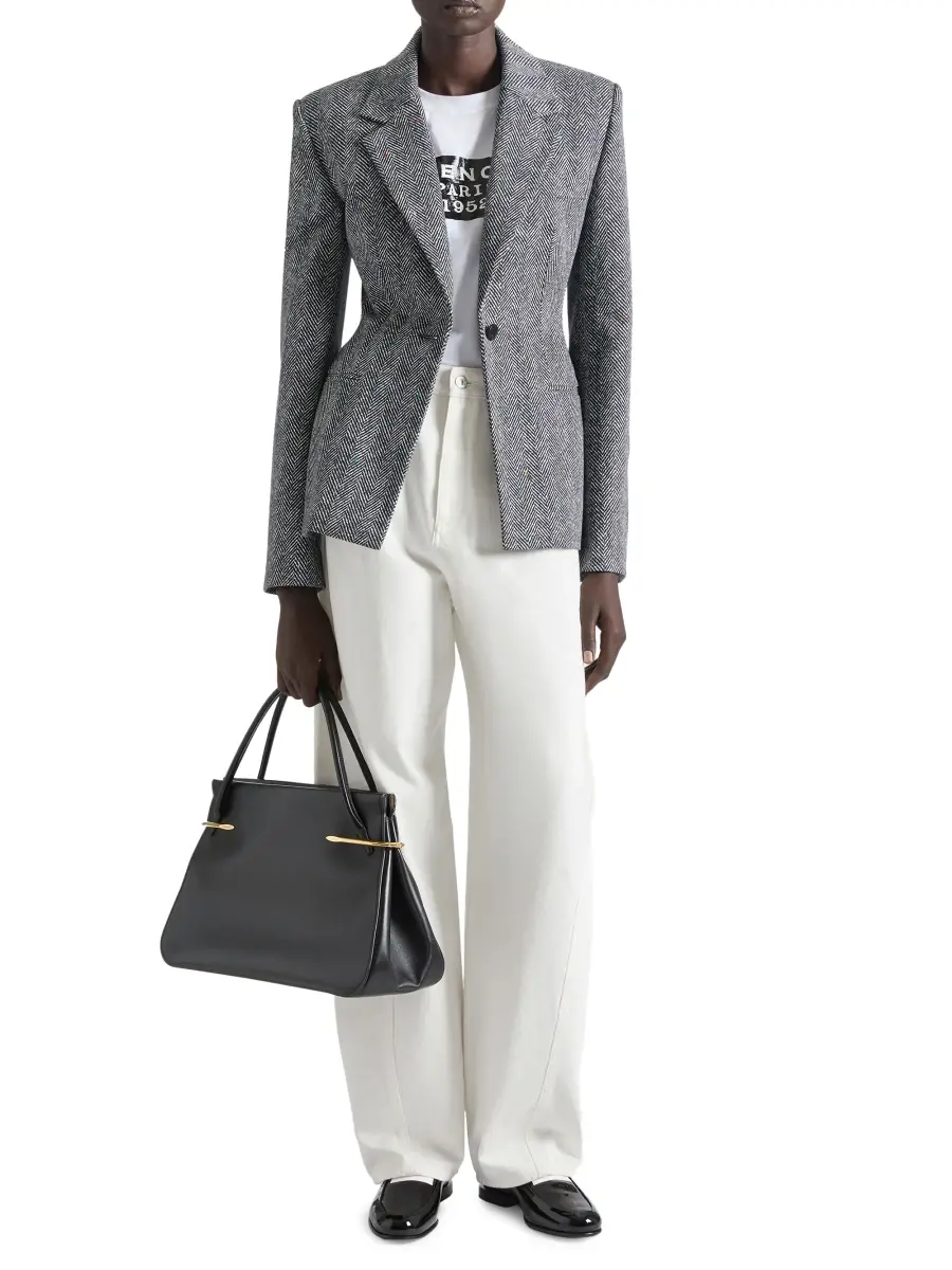 Givenchy Women's Jacket in Cotton Herringbone | Thumbnail 4 Givenchy Women's Jacket in Cotton Herringbone | Thumbnail 4