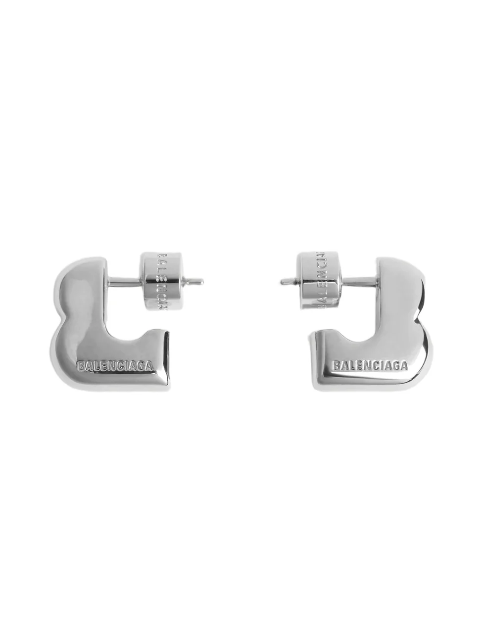 Balenciaga Men's B Block Earrings