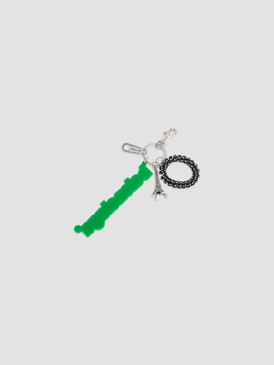 Balenciaga Men's Logo Keychain Charm | Thumbnail 2 Balenciaga Men's Logo Keychain Charm | Thumbnail 2