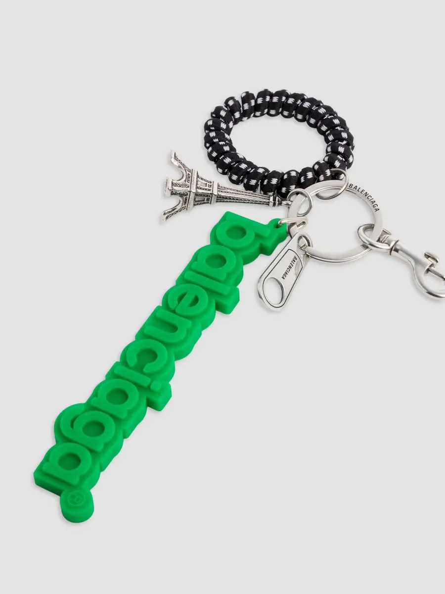 Balenciaga Men's Logo Keychain Charm | Thumbnail 3 Balenciaga Men's Logo Keychain Charm | Thumbnail 3