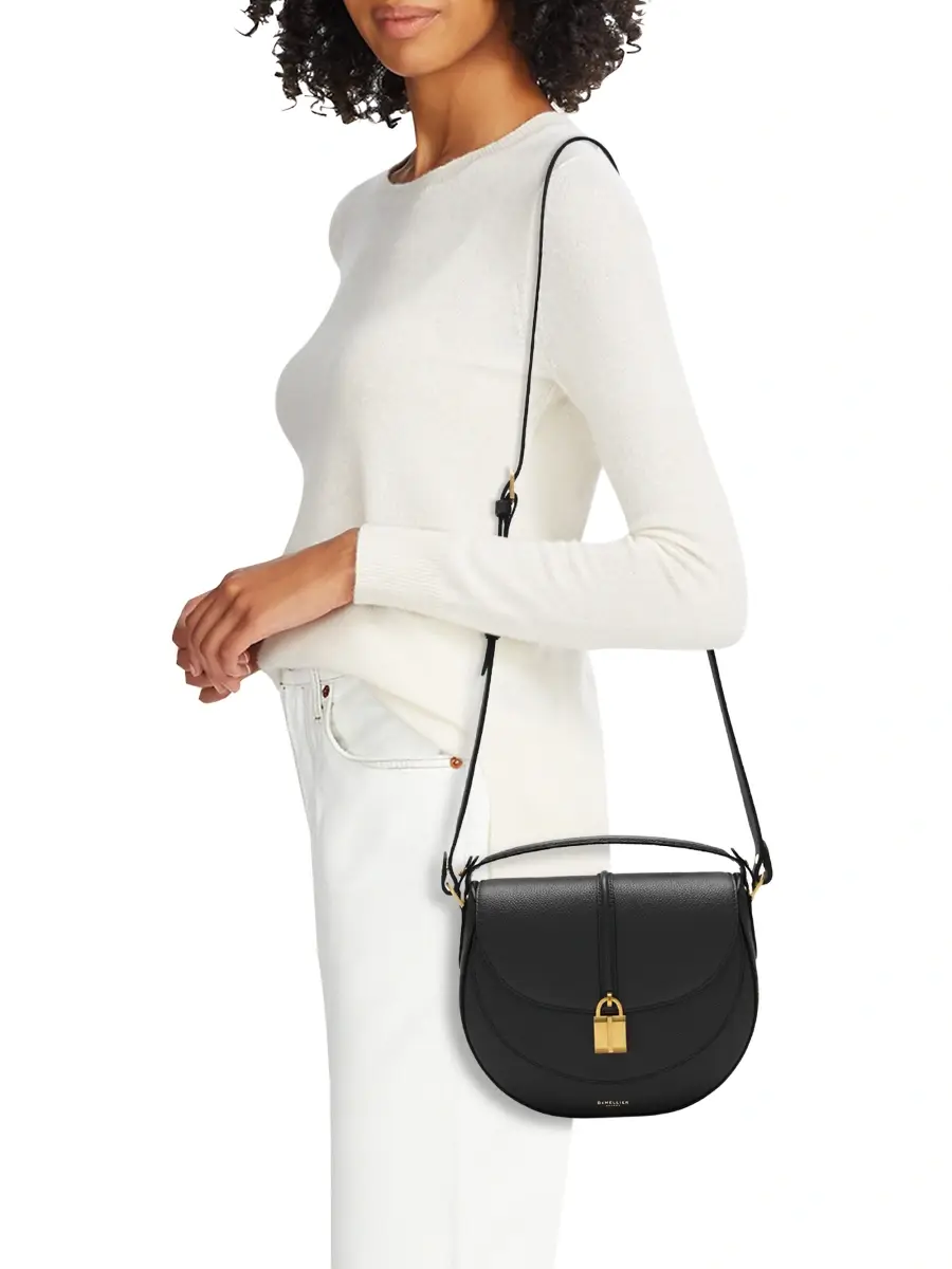 DeMellier Women's Sienna Saddle Grain Leather Crossbody Bag | Thumbnail 2 DeMellier Women's Sienna Saddle Grain Leather Crossbody Bag | Thumbnail 2
