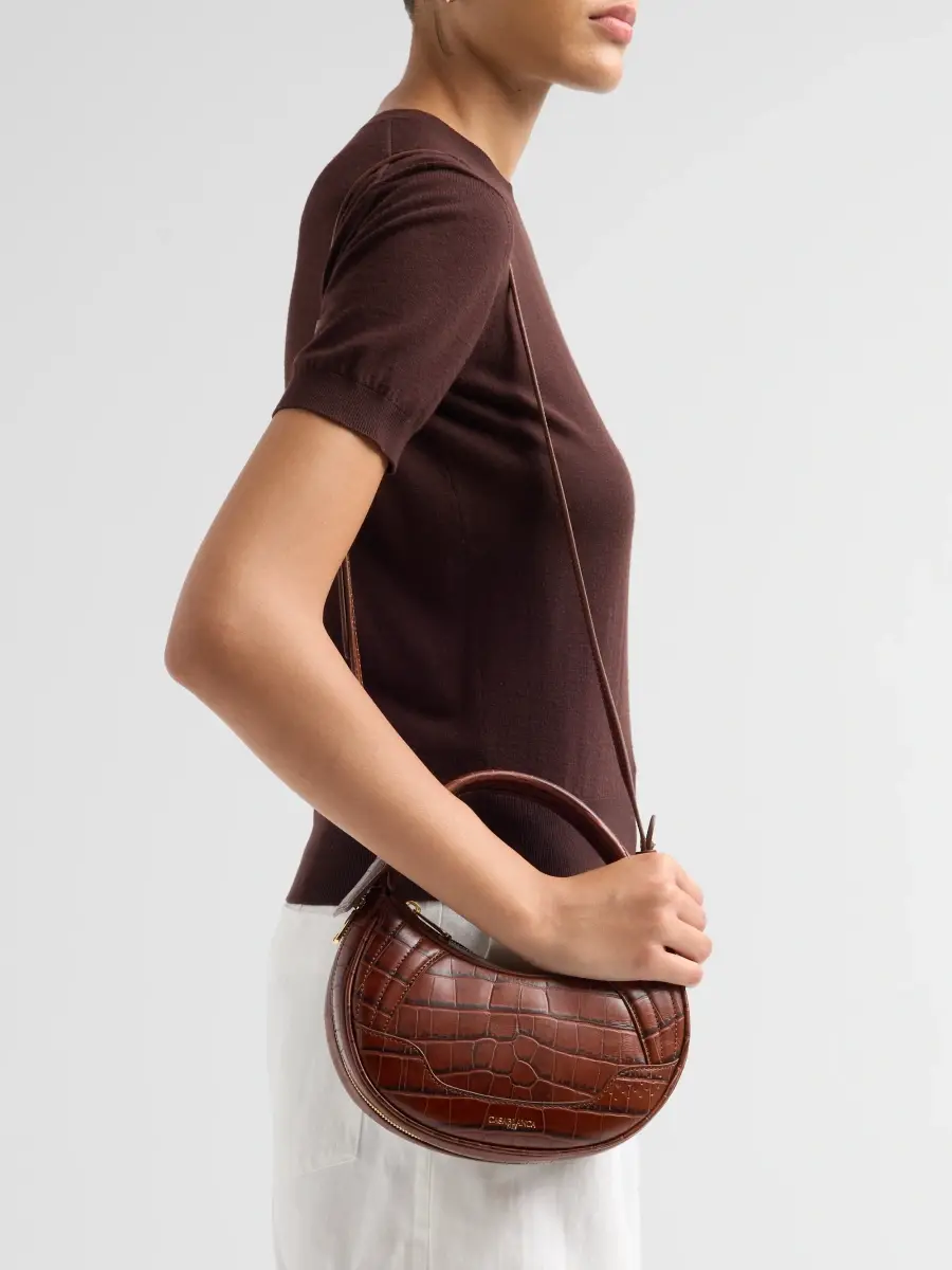 Casablanca Women's Biker Leather Crossbody Bag | Thumbnail 2