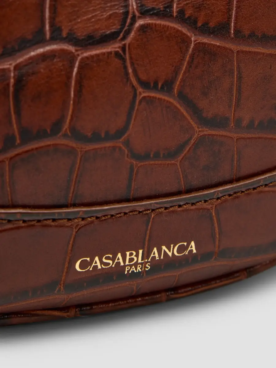 Casablanca Women's Biker Leather Crossbody Bag | Thumbnail 4