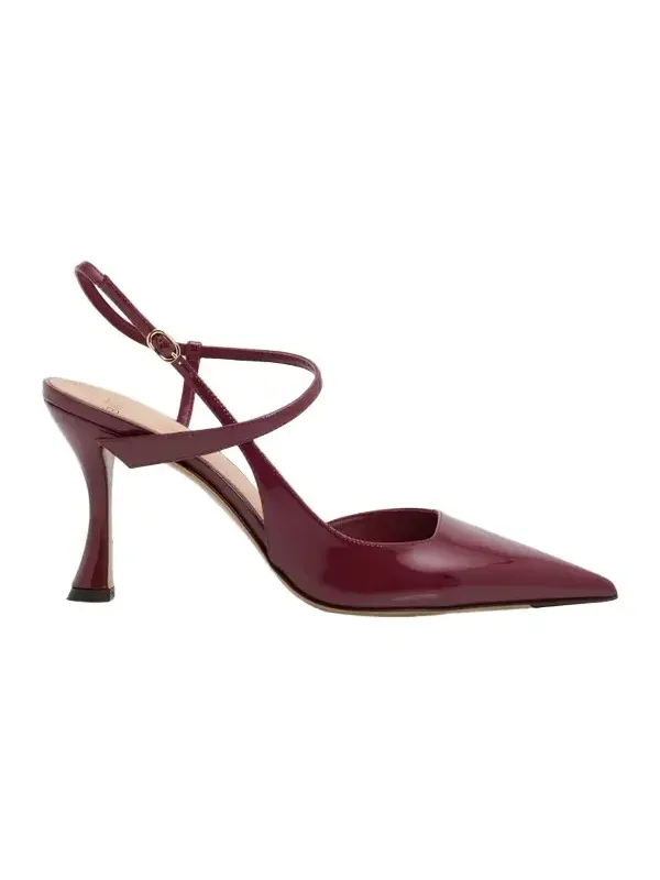 Women's Tita 85MM Patent Leather Ankle-Wrap Pumps