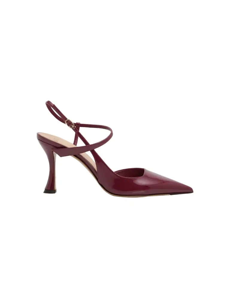 Alexandre Birman Women's Tita 85MM Patent Leather Ankle-Wrap Pumps
