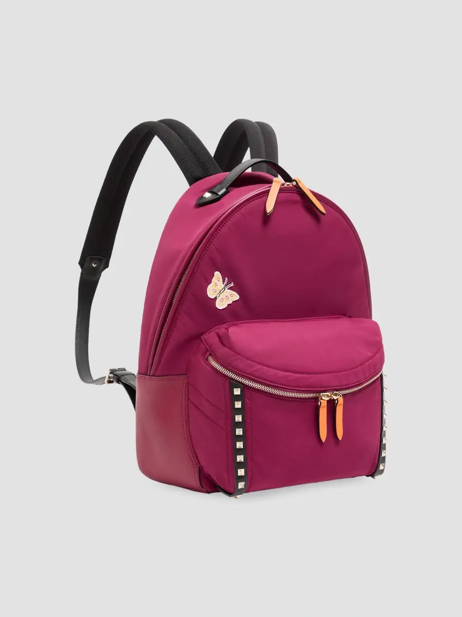 Valentino Men's Rockstud Backpack in Technical Fabric | Thumbnail 3 Valentino Men's Rockstud Backpack in Technical Fabric | Thumbnail 3