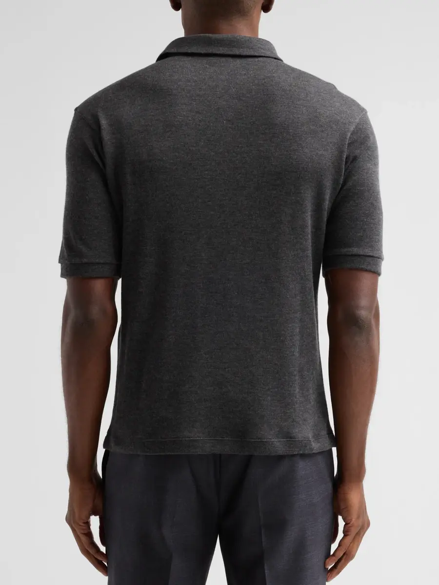Giorgio Armani Men's Cashmere Polo Shirt | Thumbnail 3 Giorgio Armani Men's Cashmere Polo Shirt | Thumbnail 3