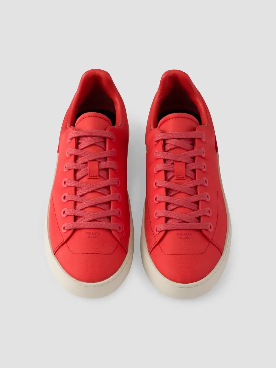 Prada Men's Court Re-Nylon Sneakers | Thumbnail 4 Prada Men's Court Re-Nylon Sneakers | Thumbnail 4