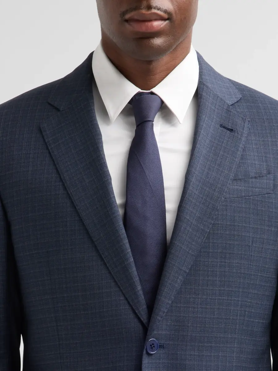Emporio Armani Men's Textured Box Wool Single-Breasted Suit | Thumbnail 6 Emporio Armani Men's Textured Box Wool Single-Breasted Suit | Thumbnail 6