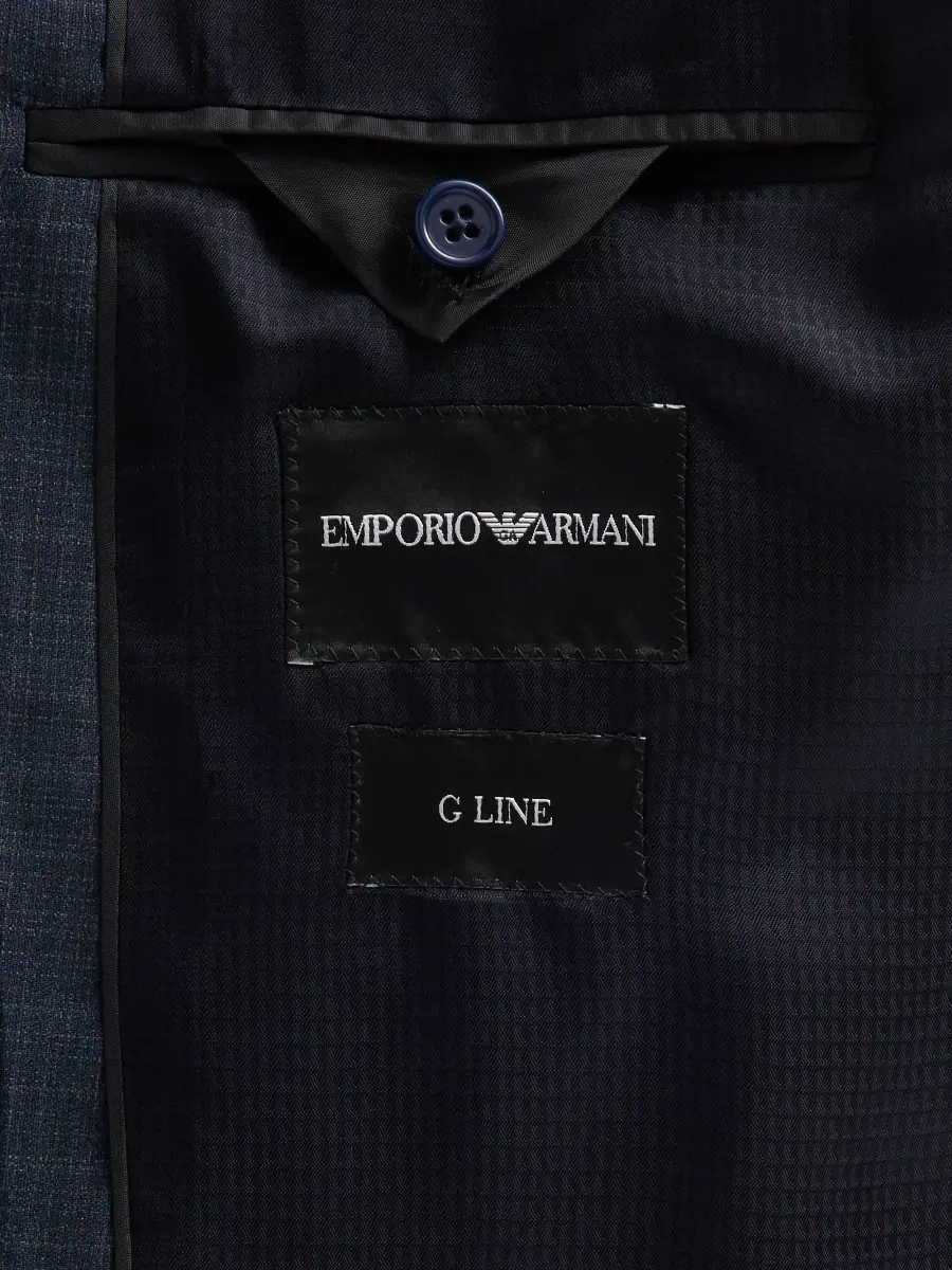 Emporio Armani Men's Textured Box Wool Single-Breasted Suit | Thumbnail 7 Emporio Armani Men's Textured Box Wool Single-Breasted Suit | Thumbnail 7