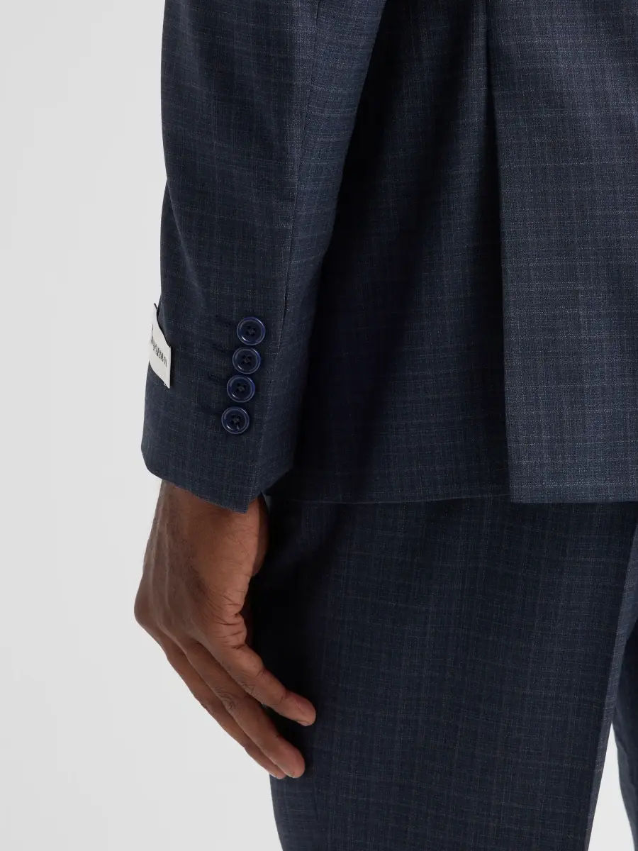 Emporio Armani Men's Textured Box Wool Single-Breasted Suit | Thumbnail 9 Emporio Armani Men's Textured Box Wool Single-Breasted Suit | Thumbnail 9