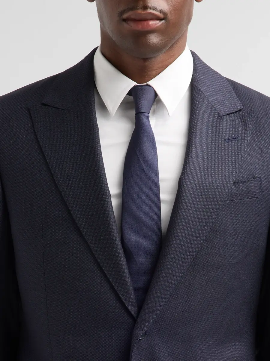 Emporio Armani Men's Birdseye Wool Single-Breasted Suit | Thumbnail 6 Emporio Armani Men's Birdseye Wool Single-Breasted Suit | Thumbnail 6