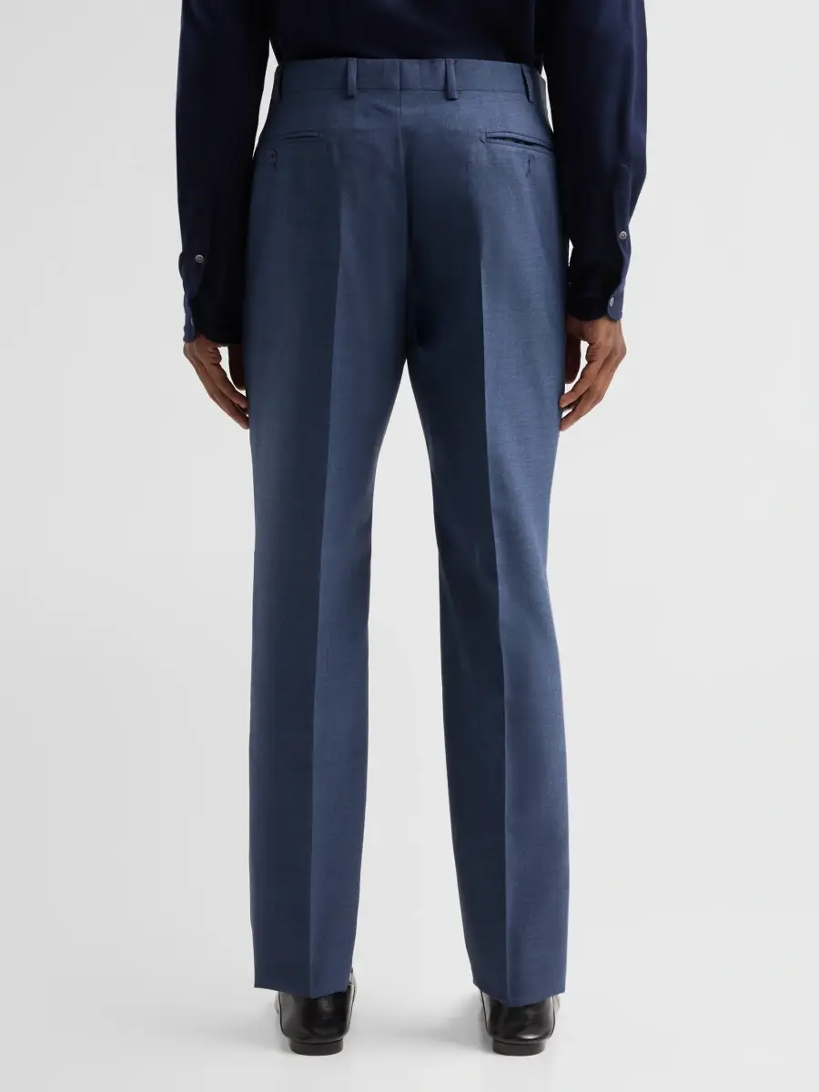 Emporio Armani Men's Textured Wool Trousers | Thumbnail 3 Emporio Armani Men's Textured Wool Trousers | Thumbnail 3