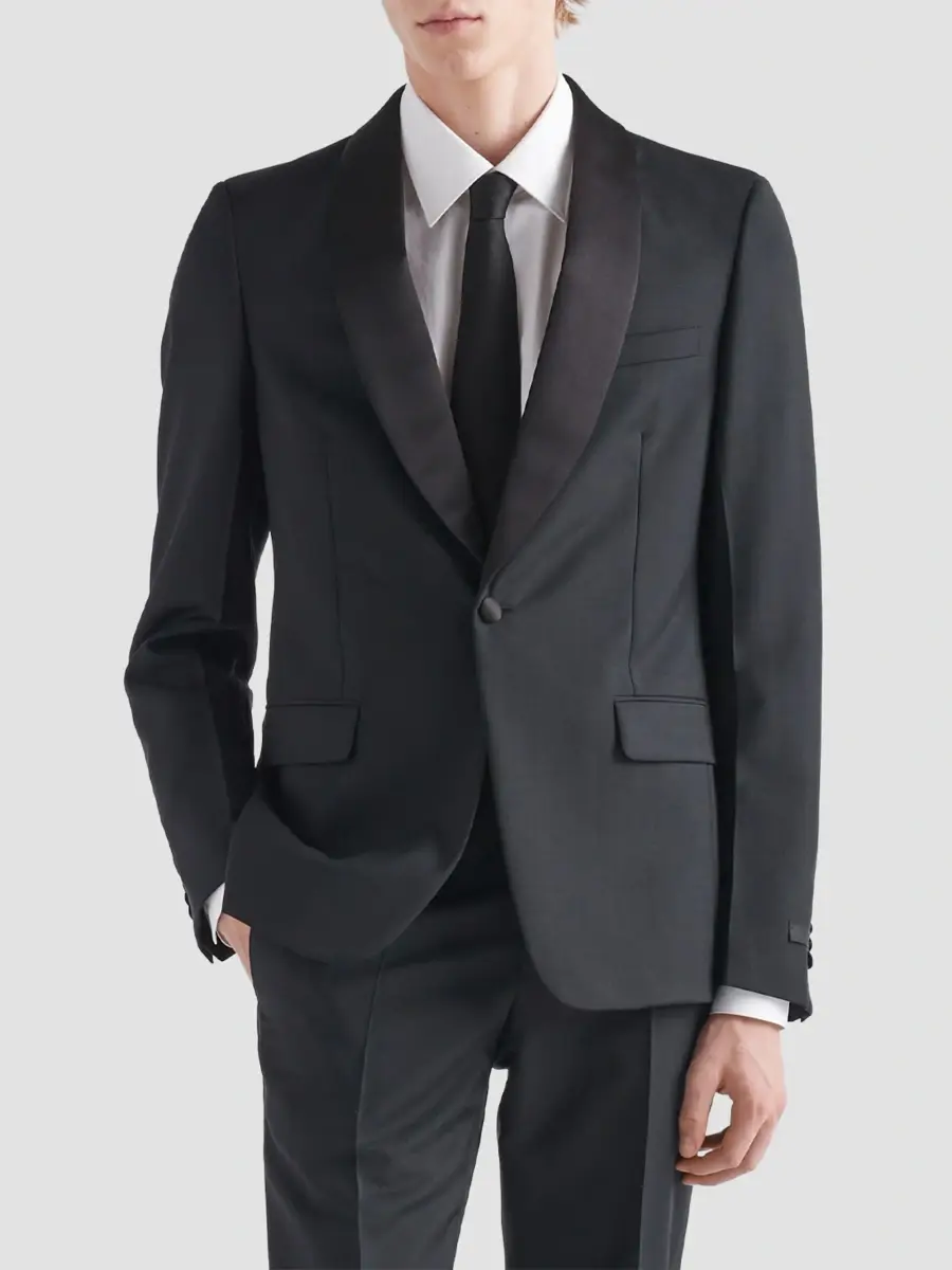 Prada Men's Single-Breasted Wool and Mohair Tuxedo | Thumbnail 3 Prada Men's Single-Breasted Wool and Mohair Tuxedo | Thumbnail 3
