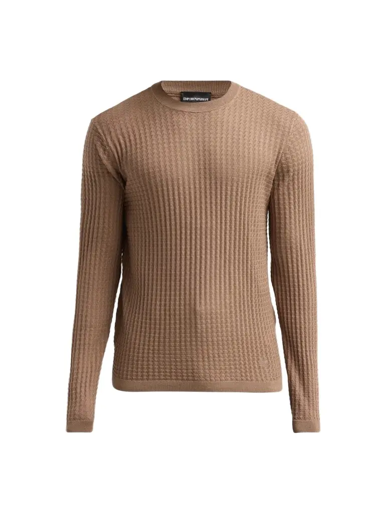 Men's Fancy Stitch Textured Triangle Sweater Men's Fancy Stitch Textured Triangle Sweater