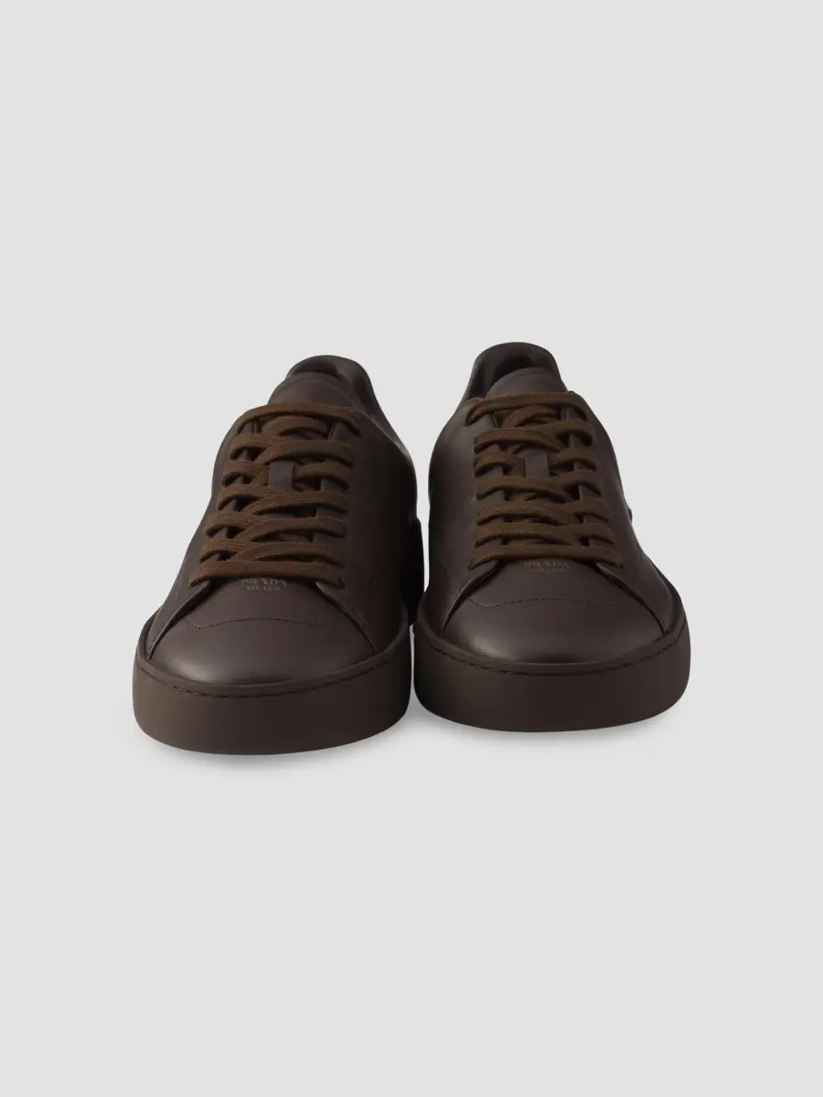 Prada Men's Court Leather Sneakers | Thumbnail 2 Prada Men's Court Leather Sneakers | Thumbnail 2