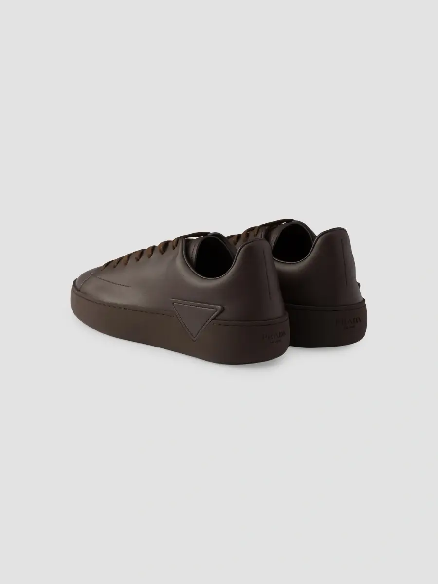 Prada Men's Court Leather Sneakers | Thumbnail 3 Prada Men's Court Leather Sneakers | Thumbnail 3