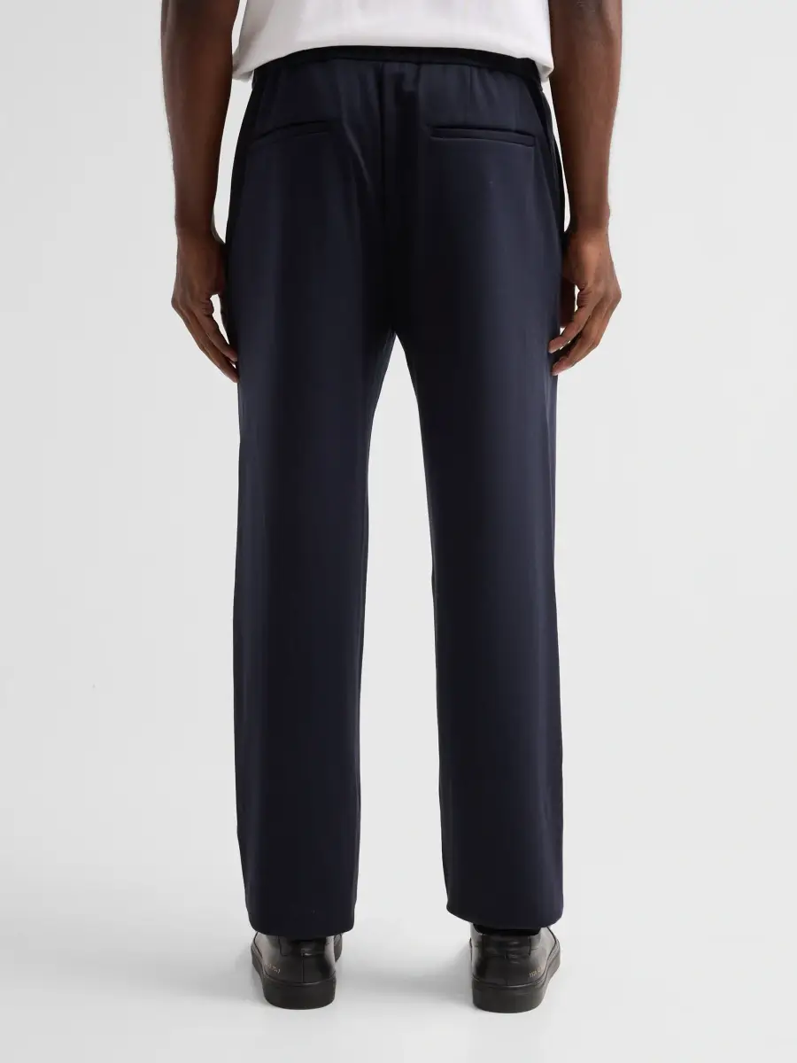Emporio Armani Men's Pleated Straight Pants | Thumbnail 3