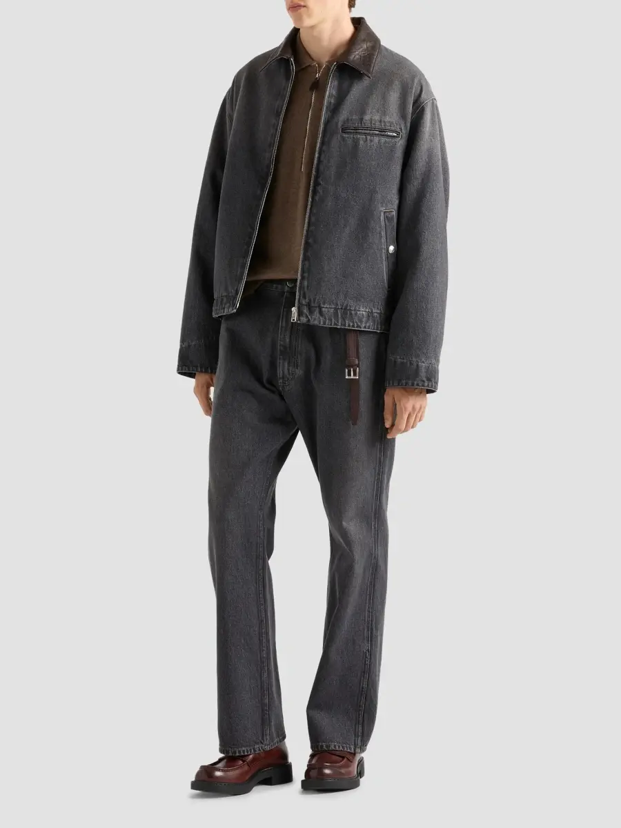 Prada Men's Denim Blouson Jacket | Thumbnail 2