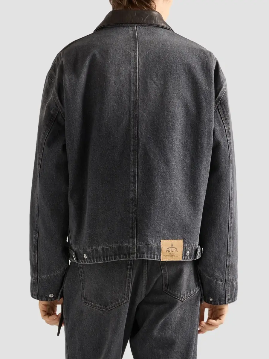 Prada Men's Denim Blouson Jacket | Thumbnail 5