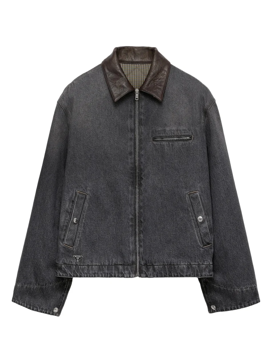 Prada Men's Denim Blouson Jacket