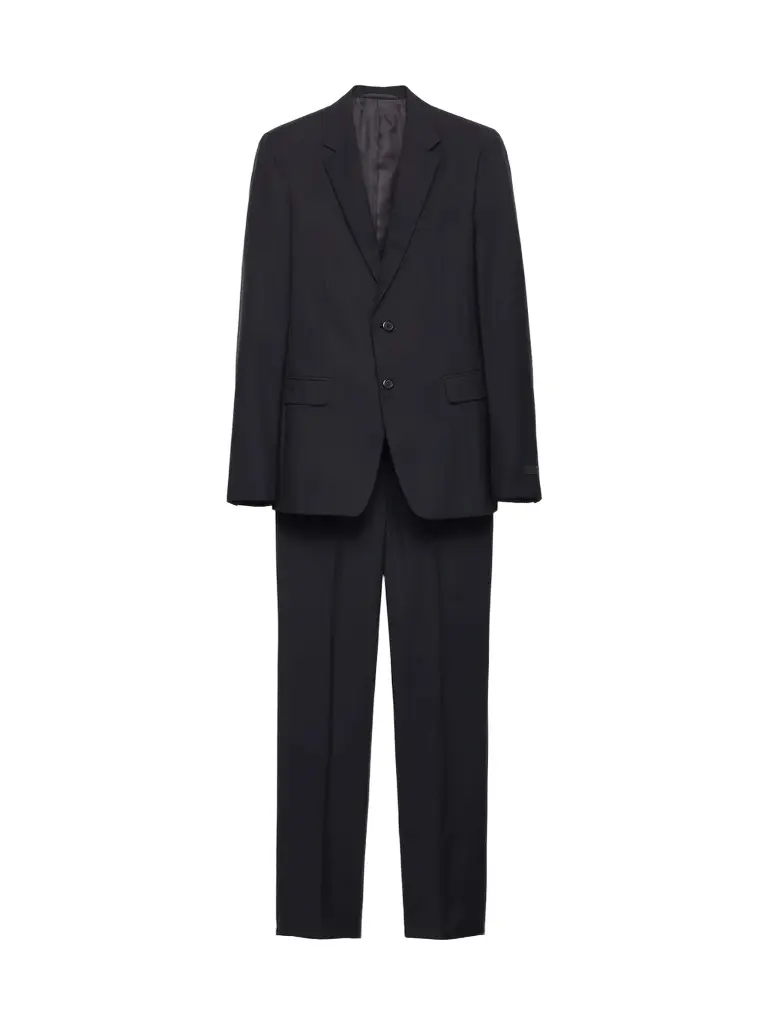 Prada Men's Single Breasted Wool and Mohair Suit