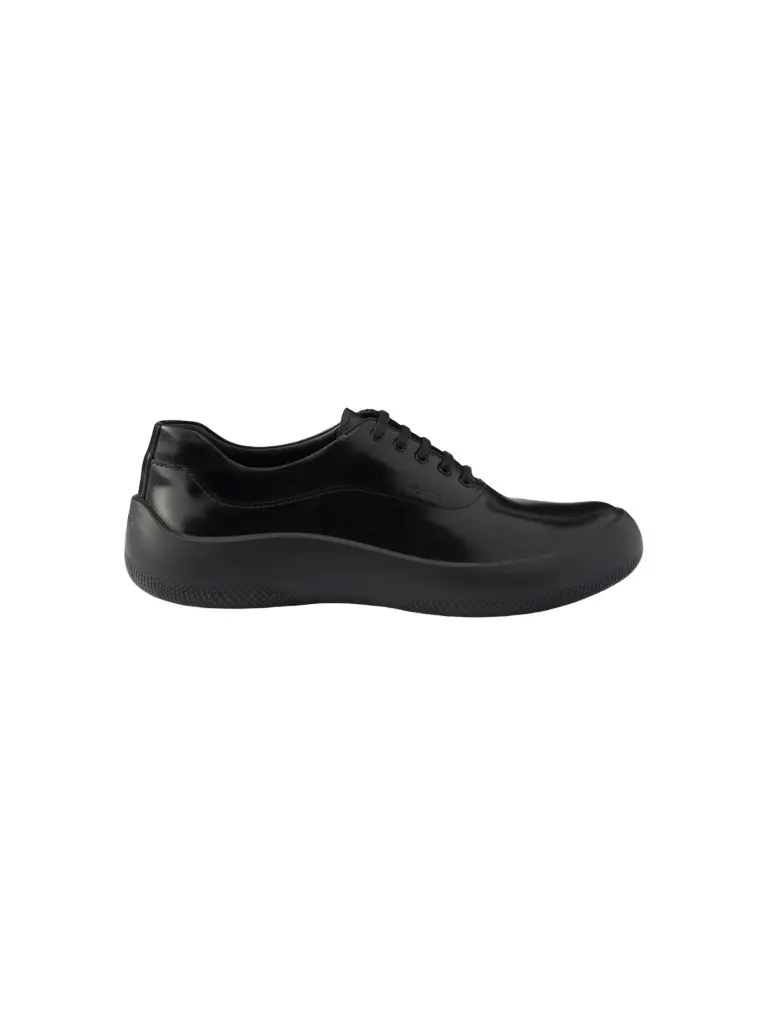 Prada Men's Brushed Leather Sneakers
