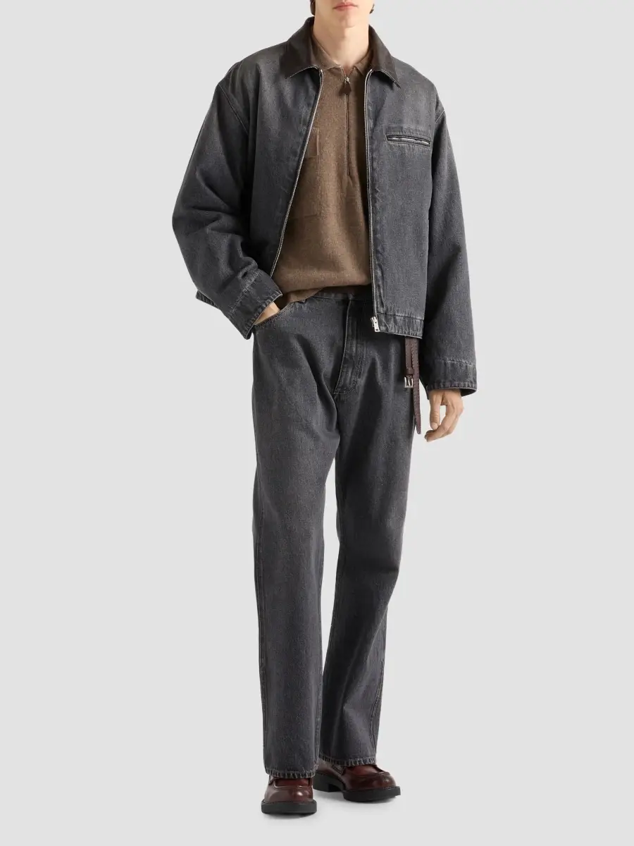 Prada Men's Cashmere Polo Shirt | Thumbnail 2 Prada Men's Cashmere Polo Shirt | Thumbnail 2