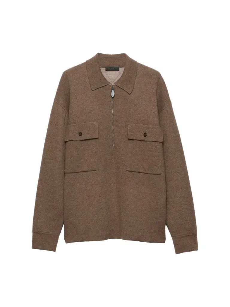Prada Men's Cashmere Polo Shirt