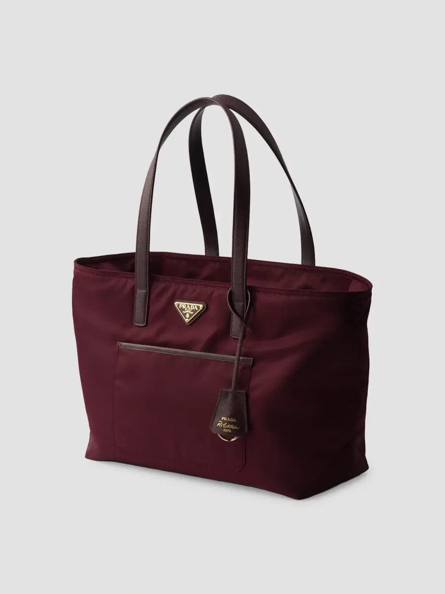 Prada Women's Re-Edition 1978 Medium Nylon Tote Bag | Thumbnail 4 Prada Women's Re-Edition 1978 Medium Nylon Tote Bag | Thumbnail 4