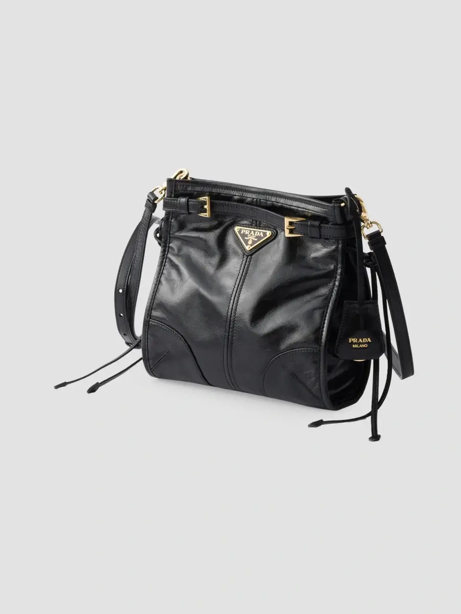 Prada Women's Bonnie Leather Mini Shoulder Bag | Thumbnail 4 Prada Women's Bonnie Leather Mini Shoulder Bag | Thumbnail 4