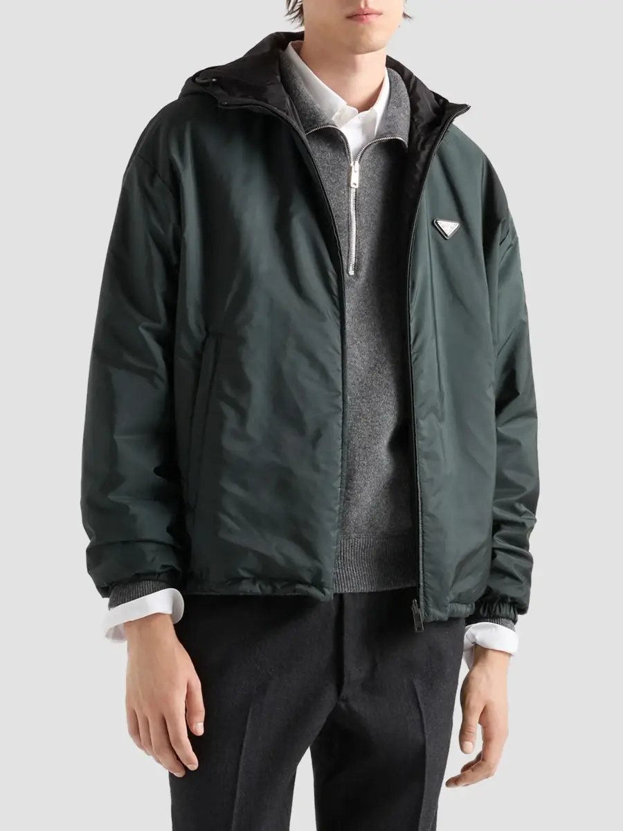 Prada Men's Reversible Re-Nylon Jacket | Thumbnail 3 Prada Men's Reversible Re-Nylon Jacket | Thumbnail 3