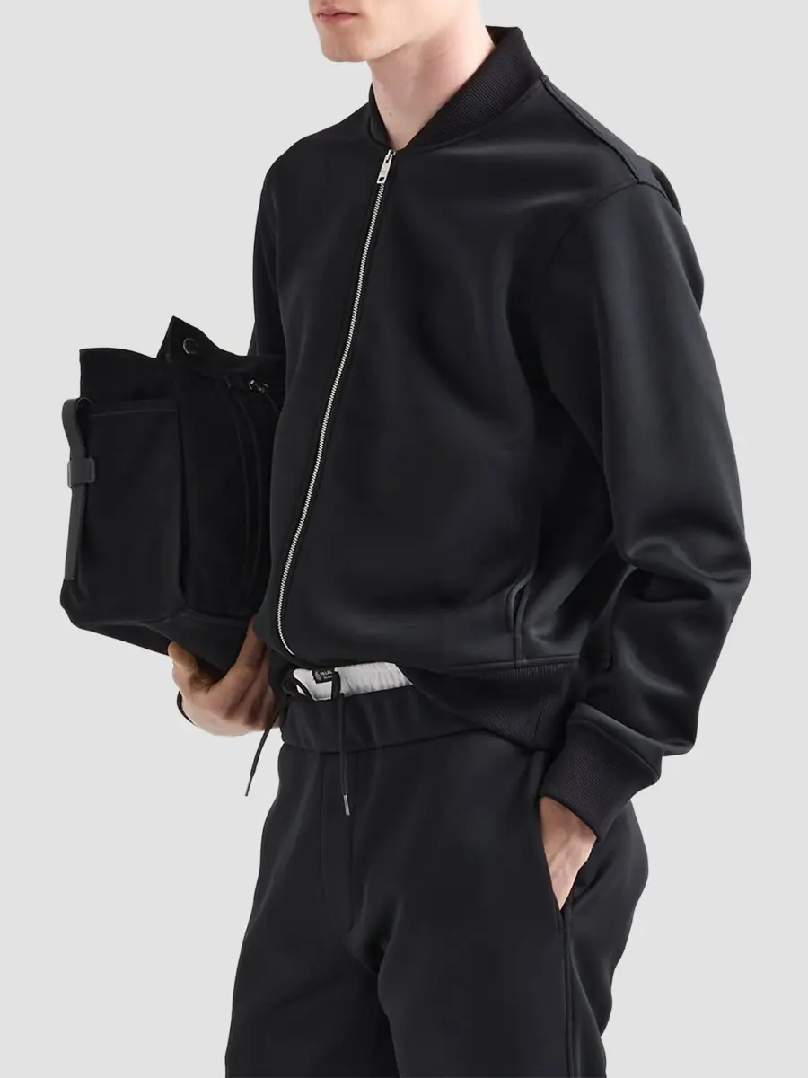 Prada Men's Jersey Blouson Jacket | Thumbnail 3