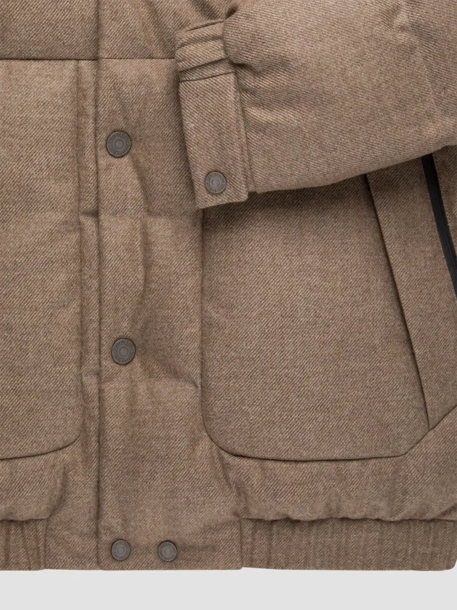 Stefano Ricci Men's Virgin Wool and Cashmere Hooded Down Jacket | Thumbnail 7 Stefano Ricci Men's Virgin Wool and Cashmere Hooded Down Jacket | Thumbnail 7