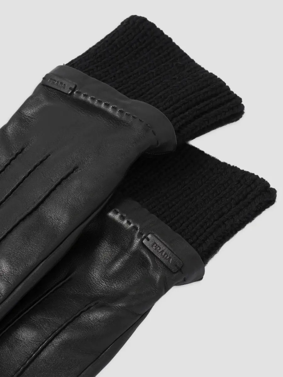 Prada Men's Leather Gloves | Thumbnail 2
